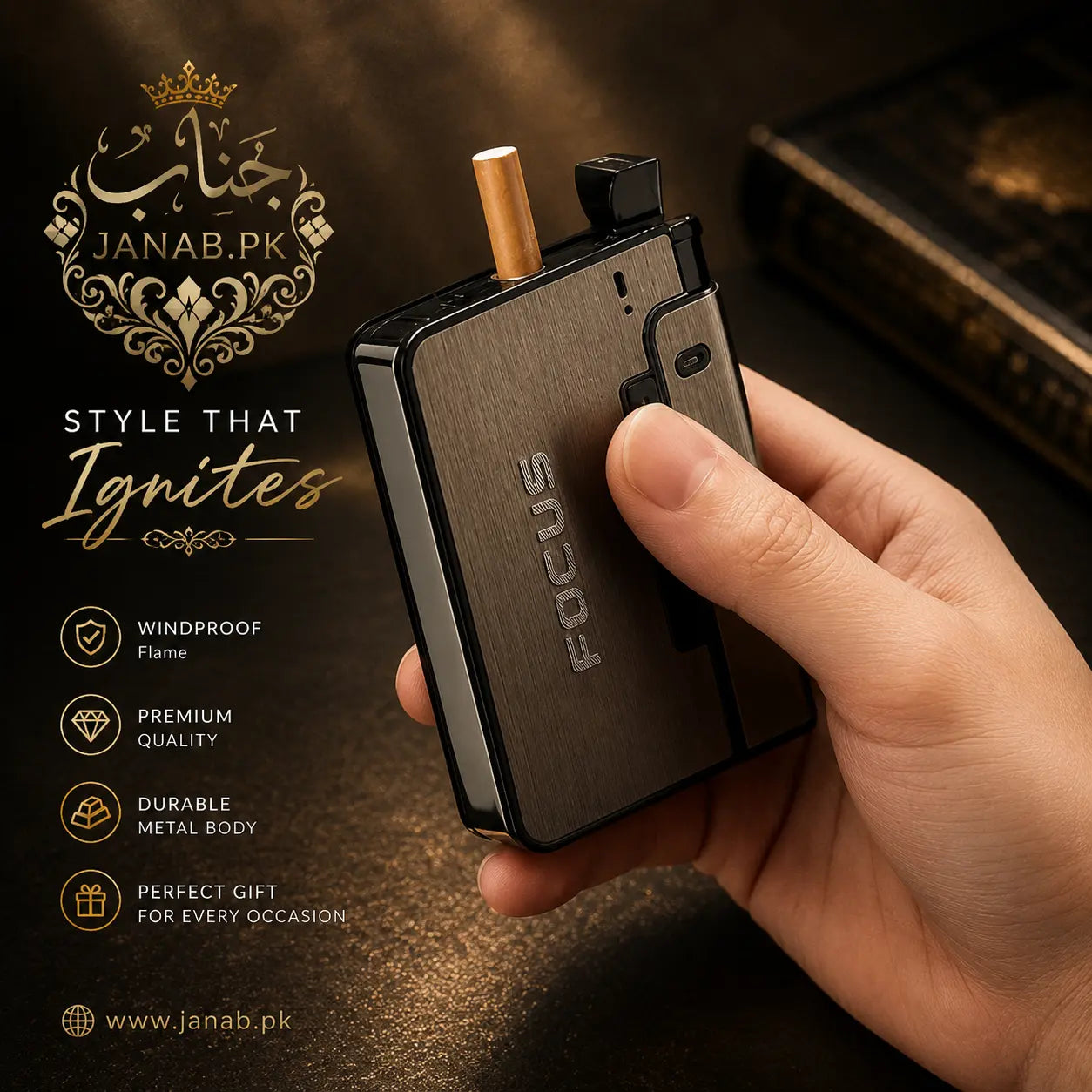 Focus Premium Case Lighter with Unique Aura Janab.pk