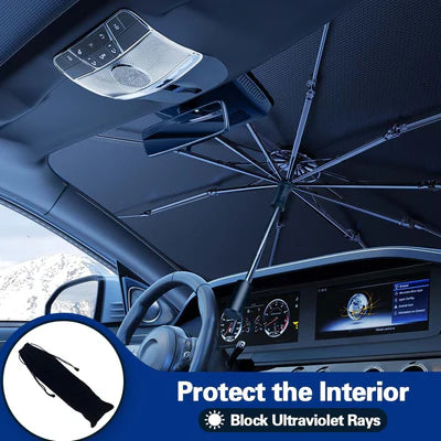 Universal Car Windshield Sun Shade Umbrella Janab.pk